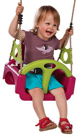 Детские качели KBT Baby Trix 3в1 пурпур/лайм, арт. 132.001.007.003