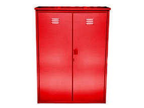 Шкаф для газовых баллонов/ 2х50 л/ красный/арт. slkptr24