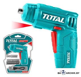 Электроотвертка Total TSDLI0402 (набор оснастки)
