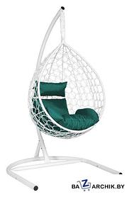 Подвесное кресло LetoLux Liverpool Comfort (белый/темно-зеленый)
