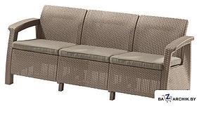 Садовый диван Keter Corfu Love Seat Max (капучино)