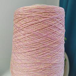Пряжа Paima art Ritorto+Evolution 100%мерсеризованный египетский хлопок, 1460м 100г мулине розово-желтый