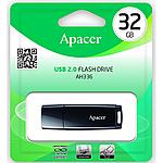 USB Flash накопитель 32GB 2.0 Apacer AH336 (AP32GAH336B-1) пластик, черный