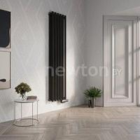 Дизайн-радиатор Faberg Zarter 2 (4 секции, черный матовый RAL-9005)