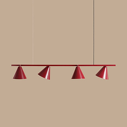 Подвесной красный светильник IV 1108L15 Aldex