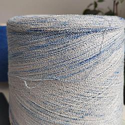 Микробукле Fil-3 art Etna 66% хлопок , 34% полиамид фибра 1520 м 100г секционного крашения голубой/св серый