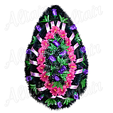 Венок 1,0м ритуальный В-15  H-125 см, фото 3