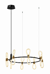 Подвесная люстра NewRgy 8379MDM-8 BK+GD BLACK+WHITE