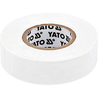 Изолента ПВХ белая 19мм х 20м х 0,13мм YATO