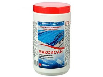 Таблетки для бассейна хлорные быстрорастворимые "Максисан" 1 000 г (для дезинфекции воды) (РОДЕМОС