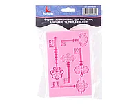 Форма силиконовая для украшения тортов, для мастики, ключики, 12.9 х 8.6 х 0.7 см, PERFECTO LINEA (С