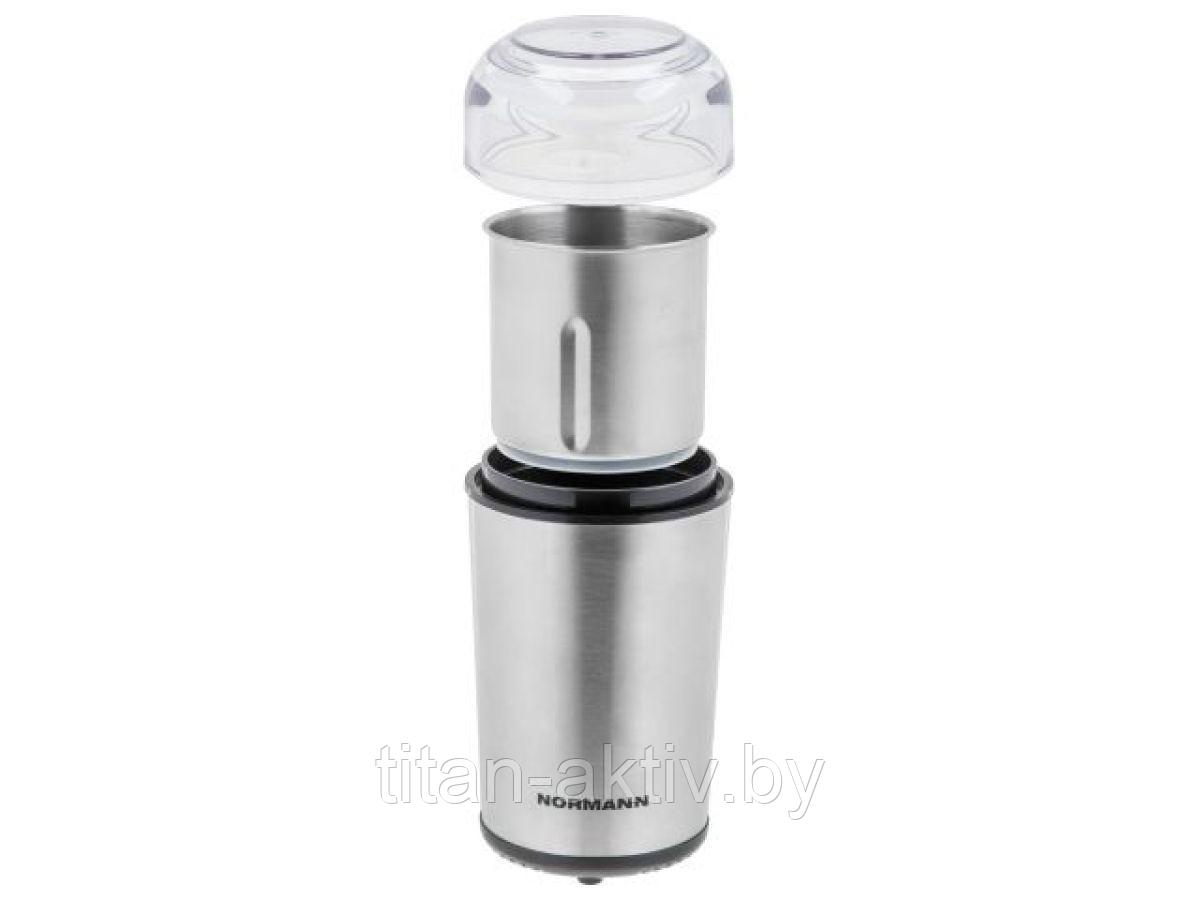 Кофемолка ACG-331 NORMANN (250 Вт, 100 г, съёмная чаша и нож - нержавеющая сталь, щёточка, для кофе