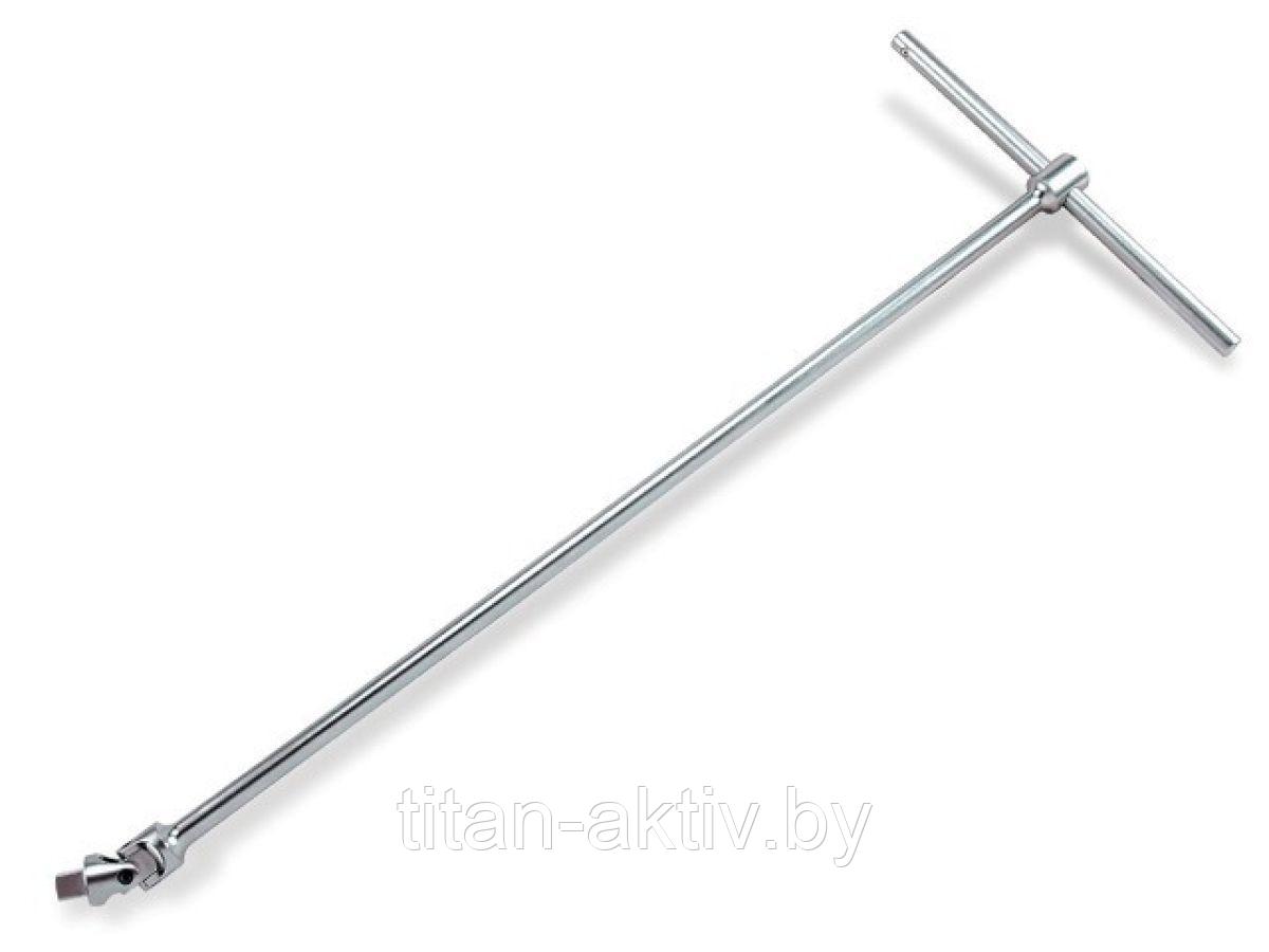 Вороток T-обр. c бегунком 450мм и наконечником 3/8" TOPTUL (CTLA1245)