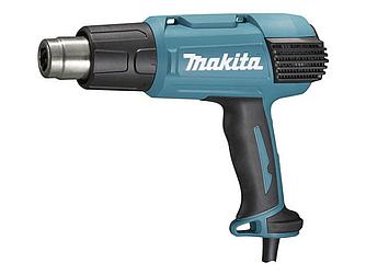 Термовоздуходувка MAKITA HG 6530 VK в чем. + набор сопл (1600 Вт, 3 скор., 50-600 °С, плавн. рег.,50