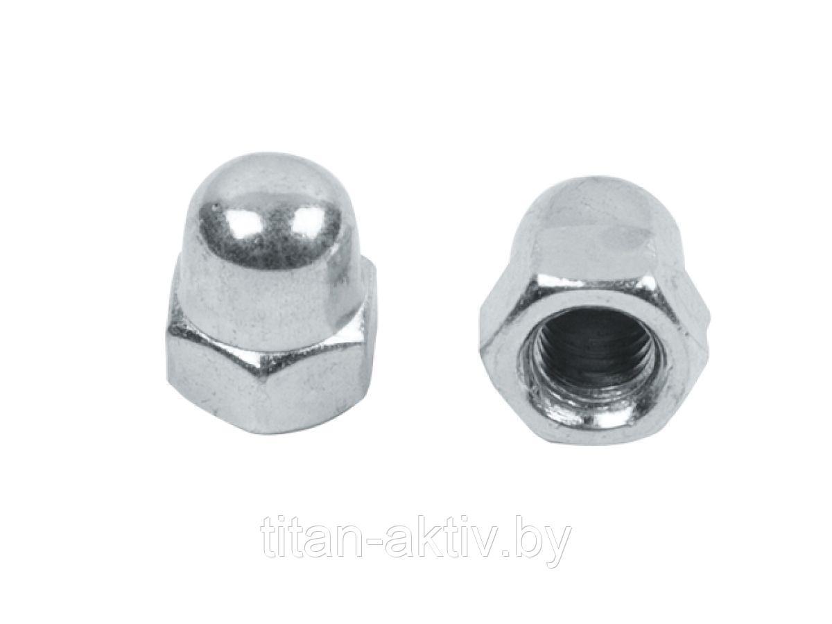 Гайка М6 колпачковая, цинк, DIN 1587 (6000 шт в коробе) STARFIX