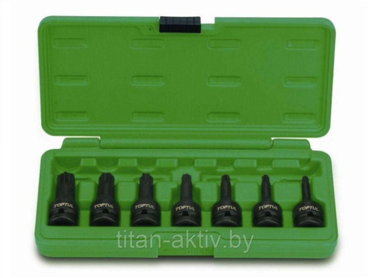 Набор бит TORX под головку 1/2" ударных 7пр. TOPTUL