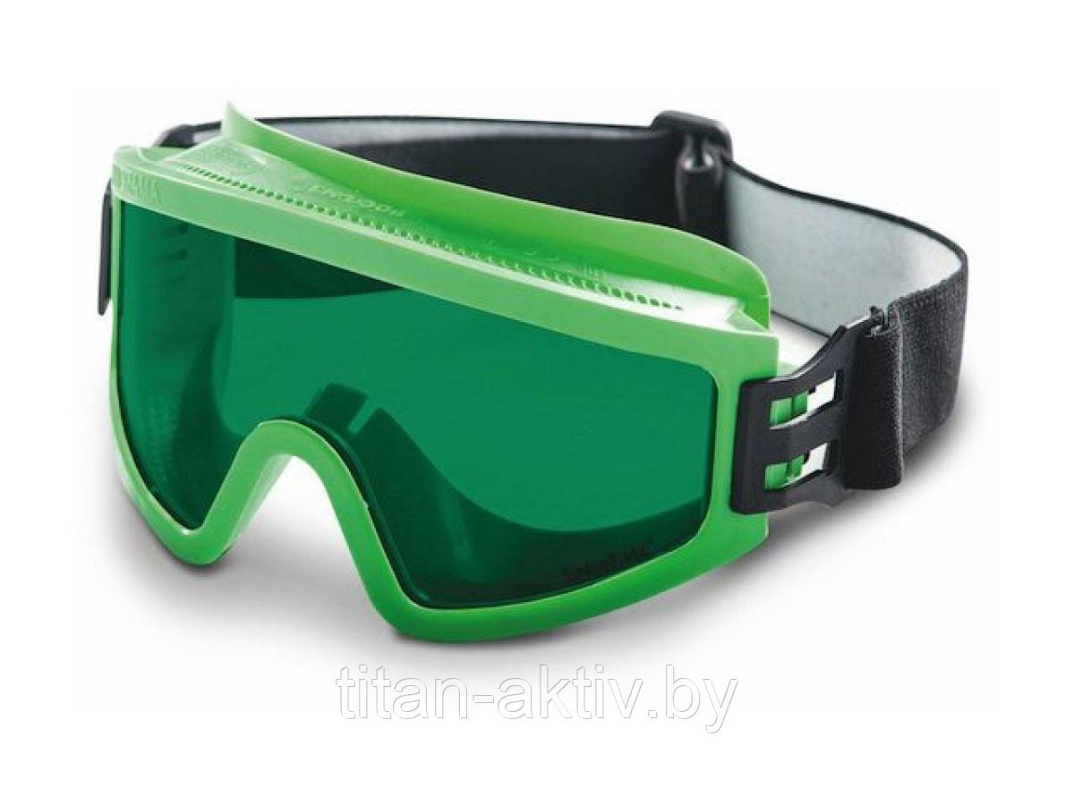 Очки закрытые панорамные СОМЗ ЗП2 PANORAMA зеленые PC StrongGlass (РС - поликарбонатное стекло, непр