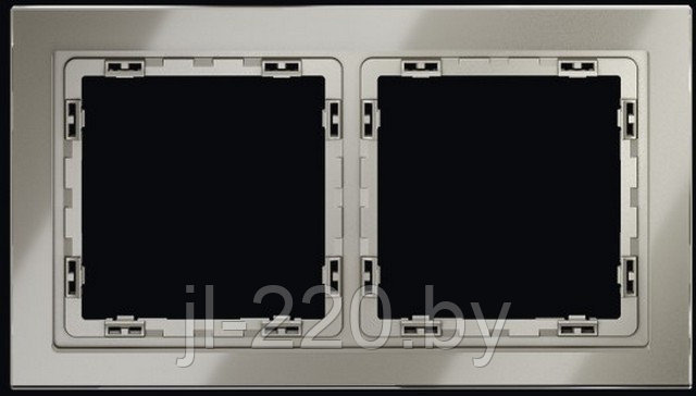 Рамка стеклянная VOLTUM S70 на 2 поста, шелк, стекло