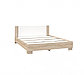 Кровать "Аврора" с основанием 140х200 Дуб Сонома/белый, фото 2