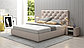 Мягкая кровать Бетти 160 Lecco/fog (подъемник), фото 2