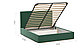 Мягкая кровать Джессика 180 Amigo green (подъемник), фото 3