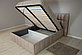 Мягкая кровать Габриэль 160*200 (подъемник) Antonio sand, фото 5