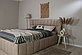Мягкая кровать Габриэль 160*200 (подъемник) Antonio sand, фото 7