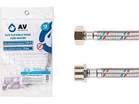 Подводка гибкая, SUS, гайка 3/4" - штуцер 3/4" 40см AV Engineering