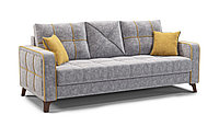 Диван Марсель ткань Columbia grey/ Bingo mustard
