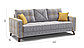 Диван Марсель ткань Columbia grey/ Bingo mustard, фото 3