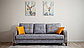 Диван Марсель ткань Columbia grey/ Bingo mustard, фото 5