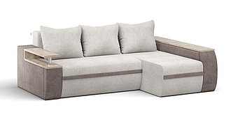 Диван угловой "Атика New" угол ПР "Г" шенилл Shape walnut/dream stone