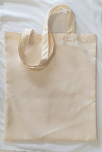 Сумка (Шоппер) для сублимации бежево-розовая, 36х39см