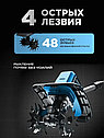 Садовый аккумуляторный бесщеточный культиватор 2000W 2 Акб, фото 3
