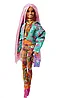 Кукла Barbie Экстра Pink Braid Doll in Flora GXF09, фото 5