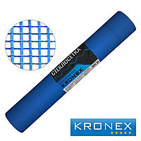 Стеклосетка штукатурная KRONEX ССШ-160 ГОСТ Р 55225-2017, 5х5 мм, разрыв 2200, синяя, рулон 1х50м