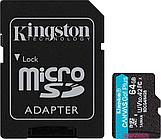 Карта памяти Kingston Canvas Go! microSDXC 64GB SDCG4/64GB (с адаптером)