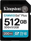 Карта памяти Kingston Canvas Go! Plus SDXC 512GB SDG4/512GB