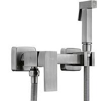 Смеситель встраиваемый Frap F7504-5 с гигиеническим душем нерж