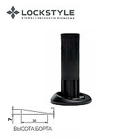 Дверной ограничитель магнитный, скрытый LOCKSTYLE модель STOPPINO Mod. 2 BLACK (черный), 7 мм