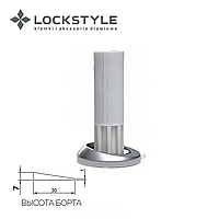 Дверной ограничитель магнитный, скрытый LOCKSTYLE, модель STOPPINO Mod. 2 MATT CHROM(мат. хром),7 мм