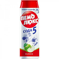Средство чистящее Пемолюкс "Сода 5. Яблоко", порошок, 480г