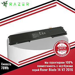 Оригинальный аккумулятор (батарея) для ноутбука Razer Blade 14 V2 2016 (BETTY4) 11.4V 70Wh/6160mAh