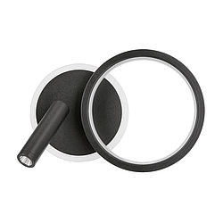 MONET настенный светильник круглый черный 18 Вт LED 3000К Candellux 22-35660