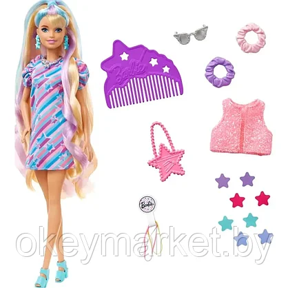 Кукла Barbie Totally Hair Doll HCM88, фото 3