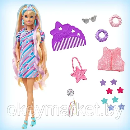 Кукла Barbie Totally Hair Doll HCM88, фото 3