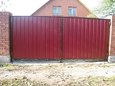 Ворота (каркас) 4,0*2,0 м под зашивку профнастилом, металлическим или деревянным штакетником