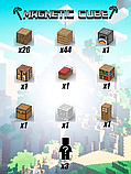 Магнитный конструктор Minecraft развивающие блоки, фото 2