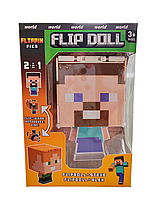Фигурка майнкрафт Steve и Alex Flip Doll Minecraft, фото 2
