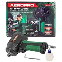 Пневмогайковерт ударный ''Compact''в облегченном корпусе с реверсом и регулировкой усилия 1/2''(1200Hм)